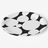 ASSIETTES EN CARTON CERCLES BLANCS (Angle)