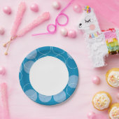 Assiettes En Carton Cercles rétro (Fête)