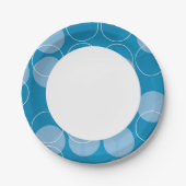 Assiettes En Carton Cercles rétro (Devant)