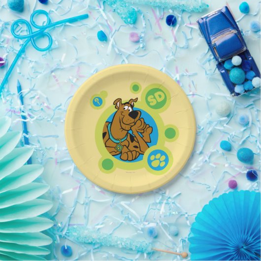 Assiettes En Carton Cercles Scooby-Doo SD Badge (Fête)