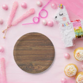 Assiettes En Carton Céréales en bois de teck (Fête)