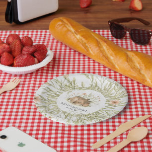 Assiettes En Carton Cerf de la forêt Baby Shower Animalier