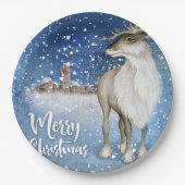 Assiettes En Carton Cerf de Noël (Devant)