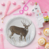 Assiettes En Carton Cerf de Virginie (Fête)