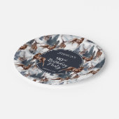 Assiettes En Carton Cerf rustique Woodsy | Forêt 90ème anniversaire fê (Angle)