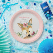 Assiettes En Carton Cerfs communs de Boho d'animaux de région boisée (Fête)