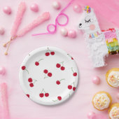 Assiettes En Carton Cerise (Fête)