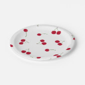 Assiettes En Carton Cerise (Angle)