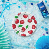 Assiettes En Carton Cerises (Fête)