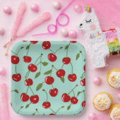 Assiettes En Carton Cerises d'été (Fête)
