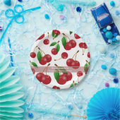 Assiettes En Carton cerises sucrées en été (Fête)