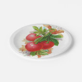 Assiettes En Carton Cerises vintages (Angle)
