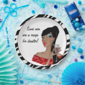 Assiettes En Carton "Certains hommes sont la recette du désastre !" (Fête)