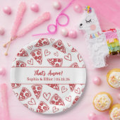 Assiettes En Carton C'est Amore Hand Drawn Pizza Party Chic Mariage (Fête)