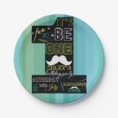 Assiettes En Carton C'EST AMUSANT D'ÊTRE UNE Plaque Papier D'Anniversa (Devant)