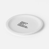 ASSIETTES EN CARTON C'EST BIEN, JE SUIS UN THÉRAPEUTE PHYSIQUE (Angle)