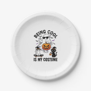 Assiettes En Carton C'est Cool C'est Costume Halloween Fantôme Citroui