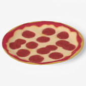 Assiettes En Carton C'est de la pizza. Pizza (Angle)