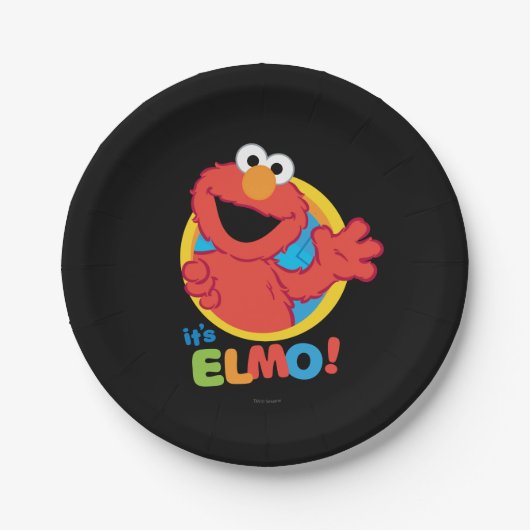 Assiettes En Carton C'est Elmo (Devant)