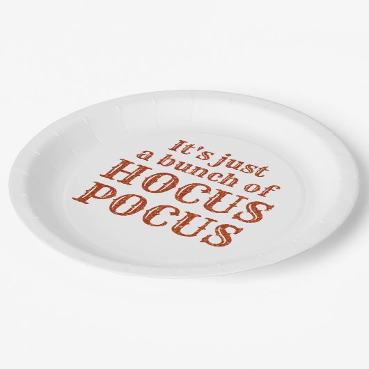 Assiettes En Carton C'est juste une bande de Hocus Pocus (Angle)