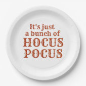 Assiettes En Carton C'est juste une bande de Hocus Pocus (Devant)