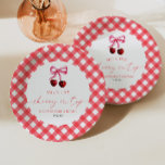 Assiettes En Carton C'est la cerise sur le Baby shower de cerisier de<br><div class="desc">C'est une Plaques en papier Baby shower pour cerisier She's The Cherry On Top Bow !</div>