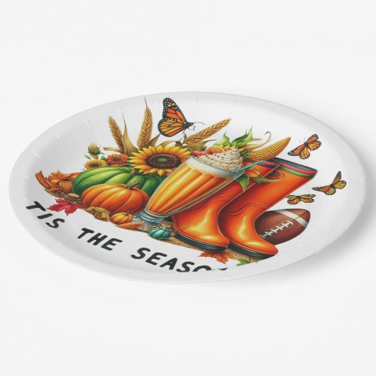 Assiettes En Carton C'est la saison (Angle)