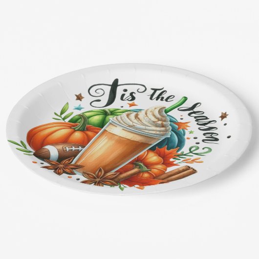 Assiettes En Carton C'est la saison Plaques de papier (Angle)