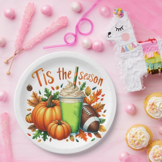Assiettes En Carton C'est la saison Plaques de papier (Fête)
