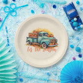 Assiettes En Carton "C'Est Le Camion Citrouille De La Saison (Fête)