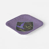 Assiettes En Carton C'est le Carré d'Halloween de l'année en sorcière (Angulaire)