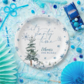 Assiettes En Carton C'est l'heure de la fête l'hiver (Fête)