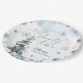 Assiettes En Carton C'est l'heure de la fête l'hiver (Angle)