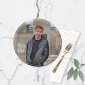 Assiettes En Carton C'est My Boy Class of 20XX Photo Graduation