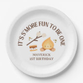 Assiettes En Carton C'est plus amusant d'être un premier anniversaire (Devant)