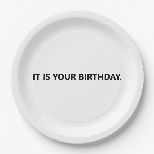 Assiettes En Carton C'est ton anniversaire Funny Office (Devant)