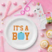 Assiettes En Carton C'est un Citrouille garçon (Fête)