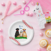Assiettes En Carton C'est un garçon, | Baseball Baby shower à thème (Fête)