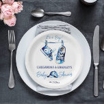 Assiettes En Carton C'est un garçon bleu bébé sport chaussures casquet<br><div class="desc">C'est un garçon bleu baby shower vaisselle bleu sport chaussures bleu casquette bleu simple moderne aquarelle agréable pour les sportifs</div>