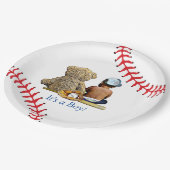 Assiettes En Carton C'est un garçon de baseball à thème garçons Baby s (Angle)