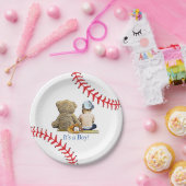 Assiettes En Carton C'est un garçon, le Baby shower du garçon à thème  (Fête)