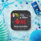 Assiettes En Carton C'est un Mean One | Grinch Chalkboard Anniversaire (Fête)