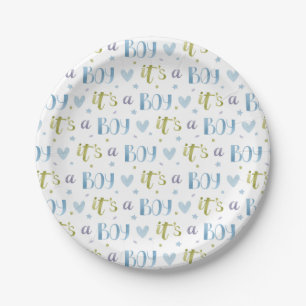 Assiettes En Carton C'est un nouveau bébé Plaque papier