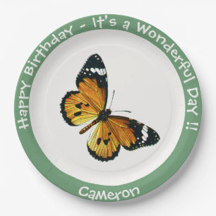 Assiettes En Carton C'est un Tigre ordinaire / Parti des papillons de