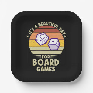 Assiettes En Carton C'est une belle journée pour les jeux de société d