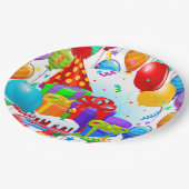 Assiettes En Carton C'est une fête d'anniversaire (Angle)
