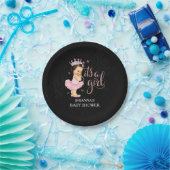 Assiettes En Carton C'est une Girl Princess plaques de Baby shower (Fête)