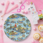 Assiettes En Carton C'est une peinture sur la vie d'un pirate par styl (Fête)