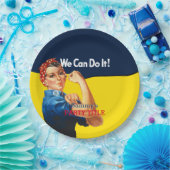 Assiettes En Carton C'est votre coutume Rosie que la partie (Fête)