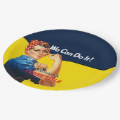 Assiettes En Carton C'est votre coutume Rosie que la partie (Angle)